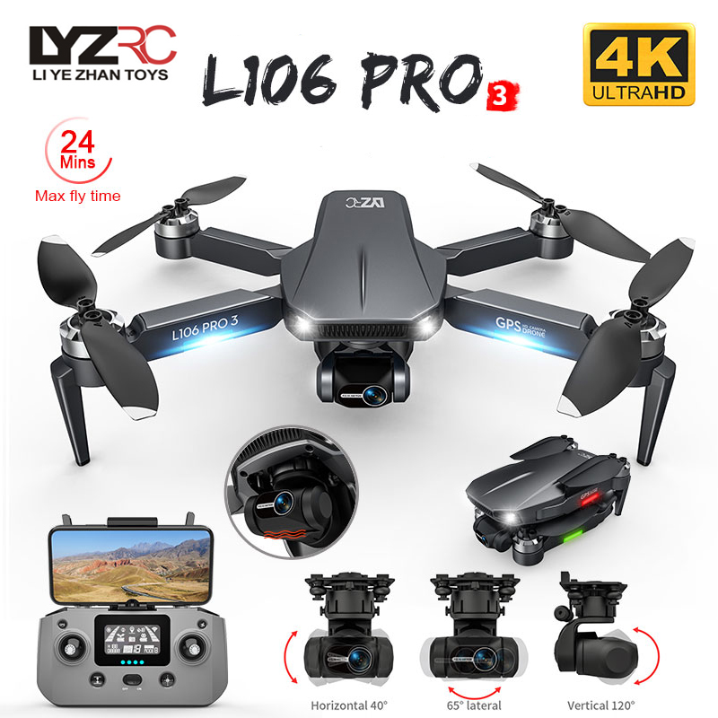 Drone Gimbal 3 Axis - L106 Pro Drone remote control lipat,