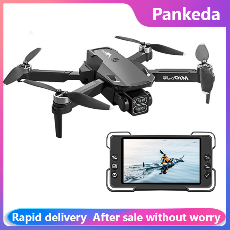Drone Gimbal Brushless - Drone Kamera M10 dengan Remote Kontrol