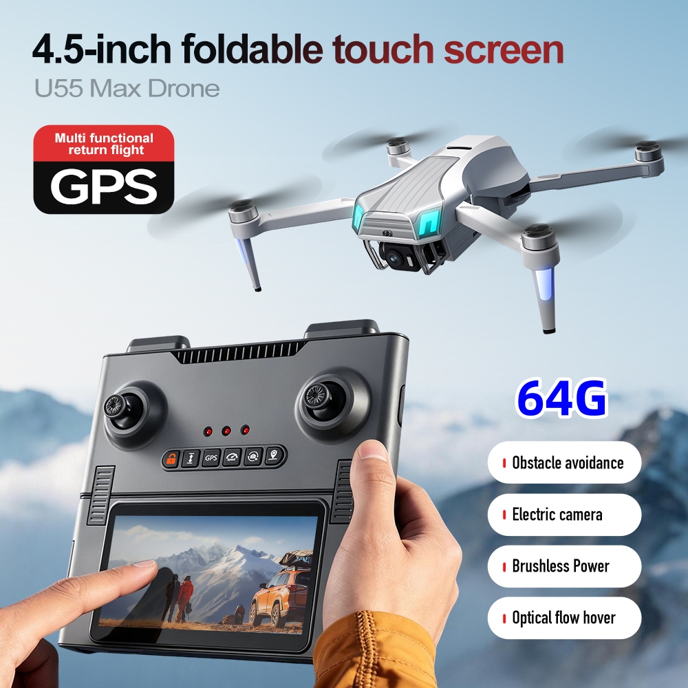 Drone NCZOBOE U55 Profesional  - Drone Gimbal 2 Axis ulasan dan harga