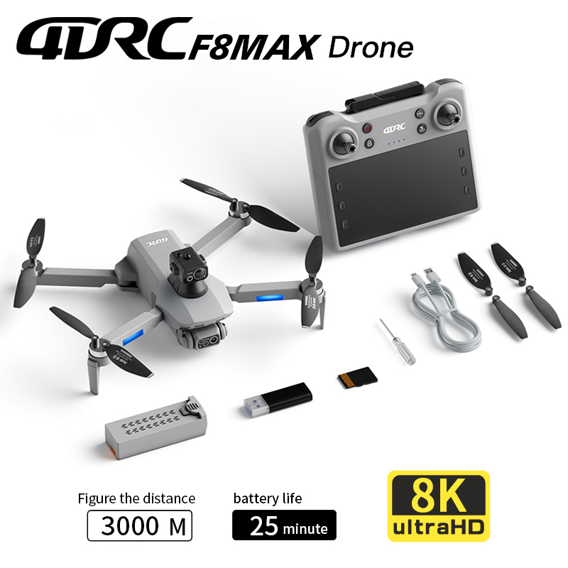 Drone Profesional F8 MAX GPS d - Drone Gimbal Brushless ulasan dan harga