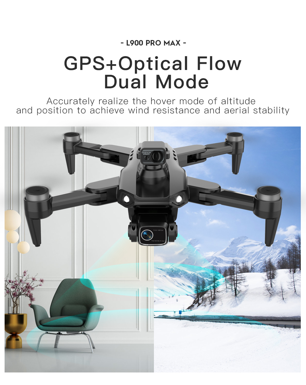 Drone LYZRC L900 PRO MAX denga - Drone Gimbal 2 Axis ulasan dan harga